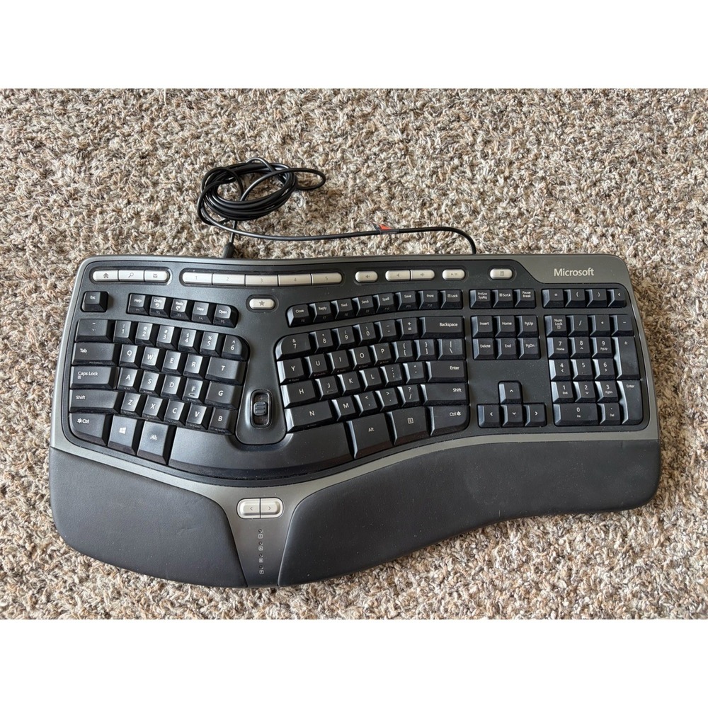 Microsoft 4000 V1.0 KU-0462 1048 lifter Natural Ergonomic Keyboard USB